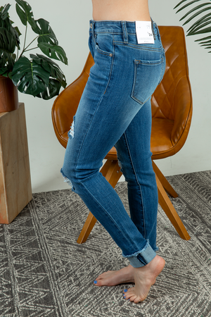 KanCan Loving You Is Easy Distressed Medium Wash Jeans (SALE)