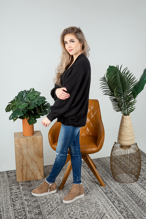 Keep It That Way Knit Cardigan in Black