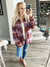 Good Behavior Shacket in Berry