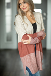 The Way You Are Knit Color Block Cardigan