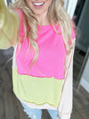 Ready to Fight Color Block Crew Neck