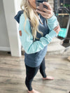 Wanakome Christine Quarter Zip Pullover in Blue and Navy