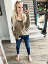 Expect Fun Brushed Top in Mocha