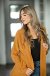 Next Week Knit Cardigan in Bright Caramel