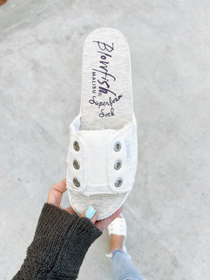Blowfish Wanted To White Sandals