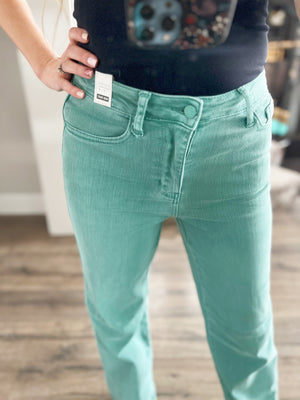 Judy Blue Pop Of Color Straight Jeans