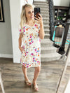Sunny Days Floral Dress in Sand