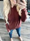 Go My Way Hoodie Sweater in Chocolate