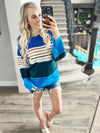 **Deal of the Day** Oh You Shouldn't Have Striped Color Block Sweater