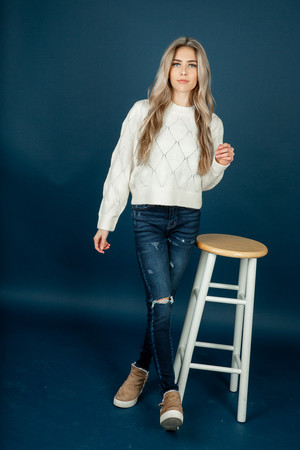 Where it Is Mock Neck Sweater in Cream (SALE)