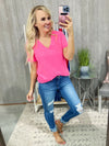 What Did You Learn V-Neck Tee (Neon Colors)