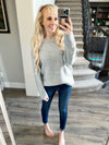Cozy Time Sweater in Heather Gray