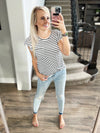 Open Wide Striped Tee (Multiple Colors) (SALE)