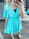 So Into You Swiss Dots Dress in Jade