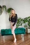 Light Up the Night Sequin Skirt in Cream
