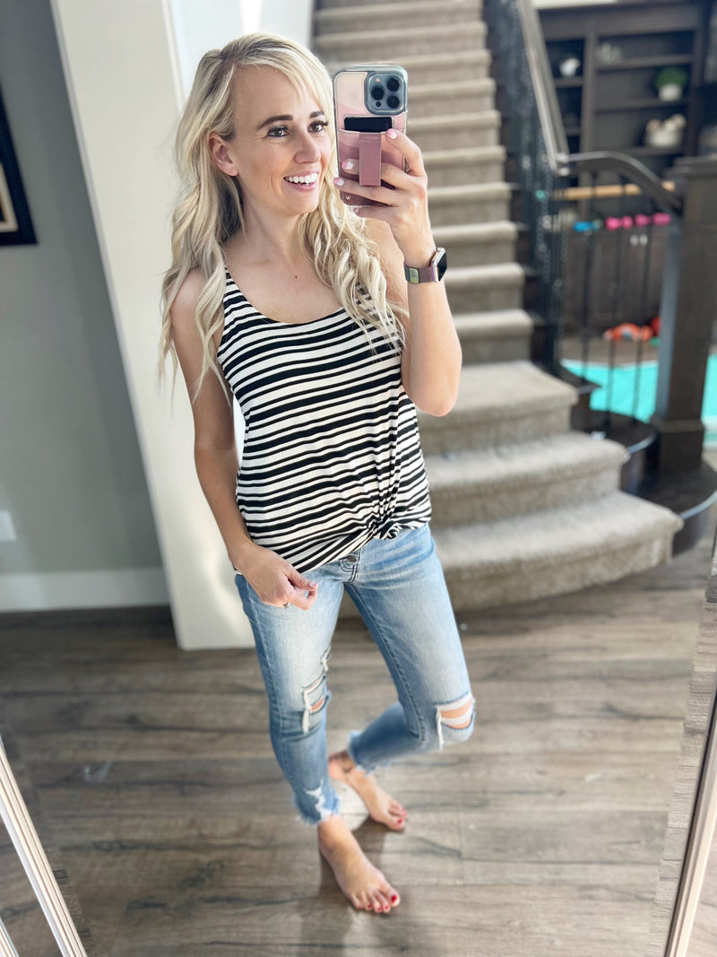 All the Time Striped Tank Top (SALE)