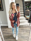 Let's Be Friends Cardigan in Poppy