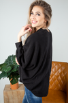 Keep It That Way Knit Cardigan in Black