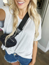 On the Path Ribbed Oversize Short Sleeve Top (Multiple Colors)