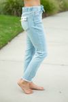 Unbelievable Light Wash Distressed Jogger Pants (SALE)
