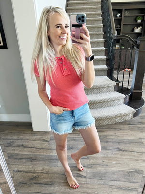 Heaven On Earth Henley Top (Multiple Colors)