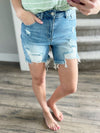 Risen Fighting For Me Light Wash Distressed Shorts (SALE)