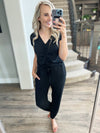 Call Me Up Jumpsuit in Black
