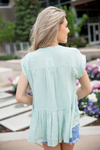 Looking Up Blouse in Mint