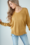 Hold Together Knit Pullover Sweater in Mustard (SALE)