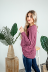 Listen and Hear Top in Burgundy (SALE)