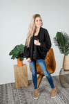 Keep It That Way Knit Cardigan in Black
