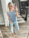 Open Wide Striped Tee (Multiple Colors) (SALE)