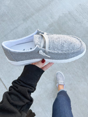 Gypsy Jazz Sweater Weather Sneakers in Gray