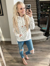 Wanakome Elise Pullover Hoodie in Ivory