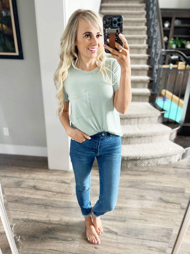 You're My Favorite Short Sleeve in Sage