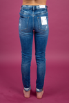 Vervet See It Happen Dark Wash Distressed Jeans