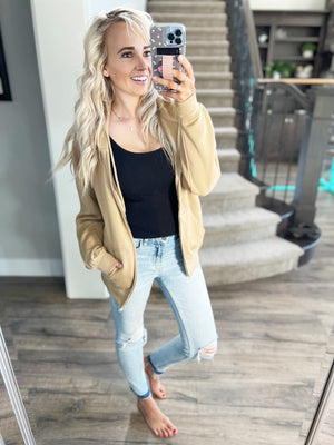 Getting Good Girlfriend Hoodie in Butterscotch