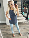 Thread & Supply Sinclair Tank in Navy and White Stripes
