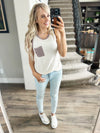Little Bit of Practice Tank Top in Cream
