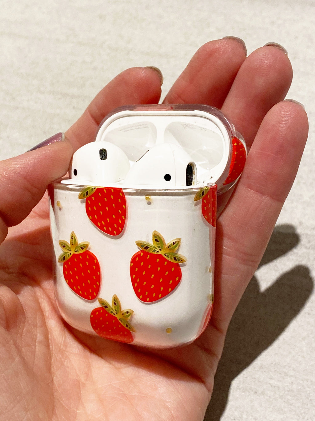 Wireless Air Buds Case in Strawberries