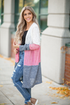 DAILY DEAL My Way Color Block Cardigan