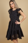 Being Real Eyelet Dress in Black