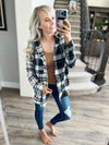 Crush On You Mixed Plaid Top in Black