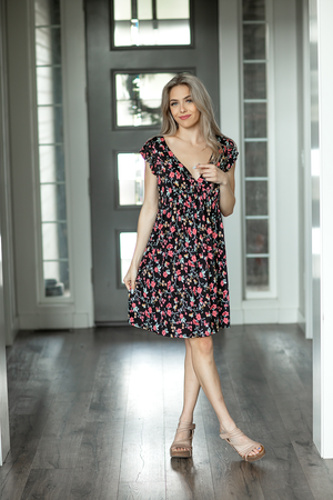 Known By You Floral Dress in Black (SALE)