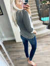 On the Top Striped Top in Ivory