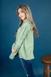 Talking to You Hoodie in Sage (SALE)