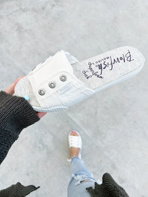 Blowfish Wanted To White Sandals
