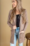 The Other Side Cardigan in Mocha
