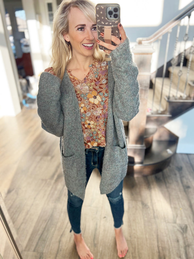 Going Places Cardigan in Blue