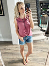 Big Show Lace Top in Mauve
